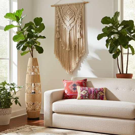 The Rattan Totem Floor Lamp: An Artisan Pillar of Light - Spencer Vibes