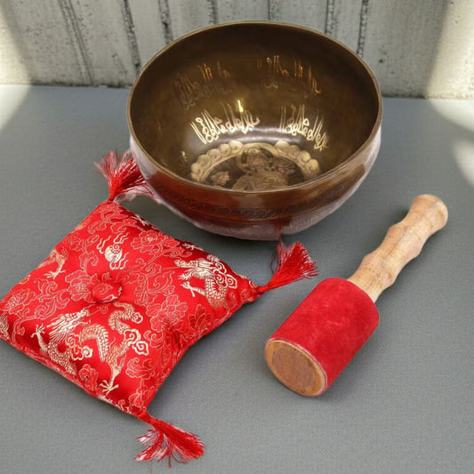 The Golden Tara Hand-Hammered Singing Bowl: 19cm of Pure, Grounded Resonance - Spencer Vibes