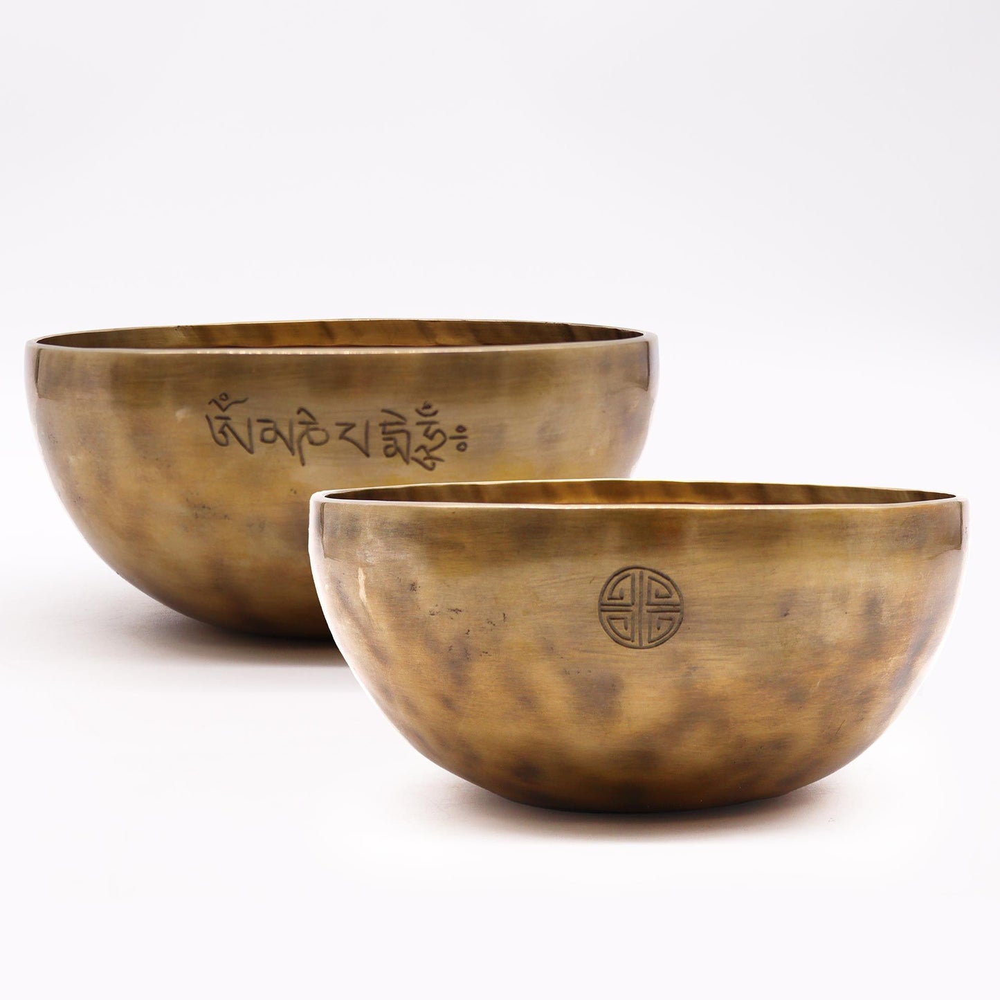 Extra Large Nepalese Moon Singing Bowl – 22cm Hand-Hammered Bronze