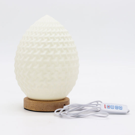 Teardrop New Wave LED Lamp – Textured Honeycomb Glow