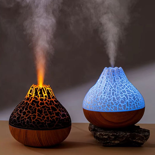 300ml Volcano Humidifier with RGB Colourful Lights - Spencer Vibes