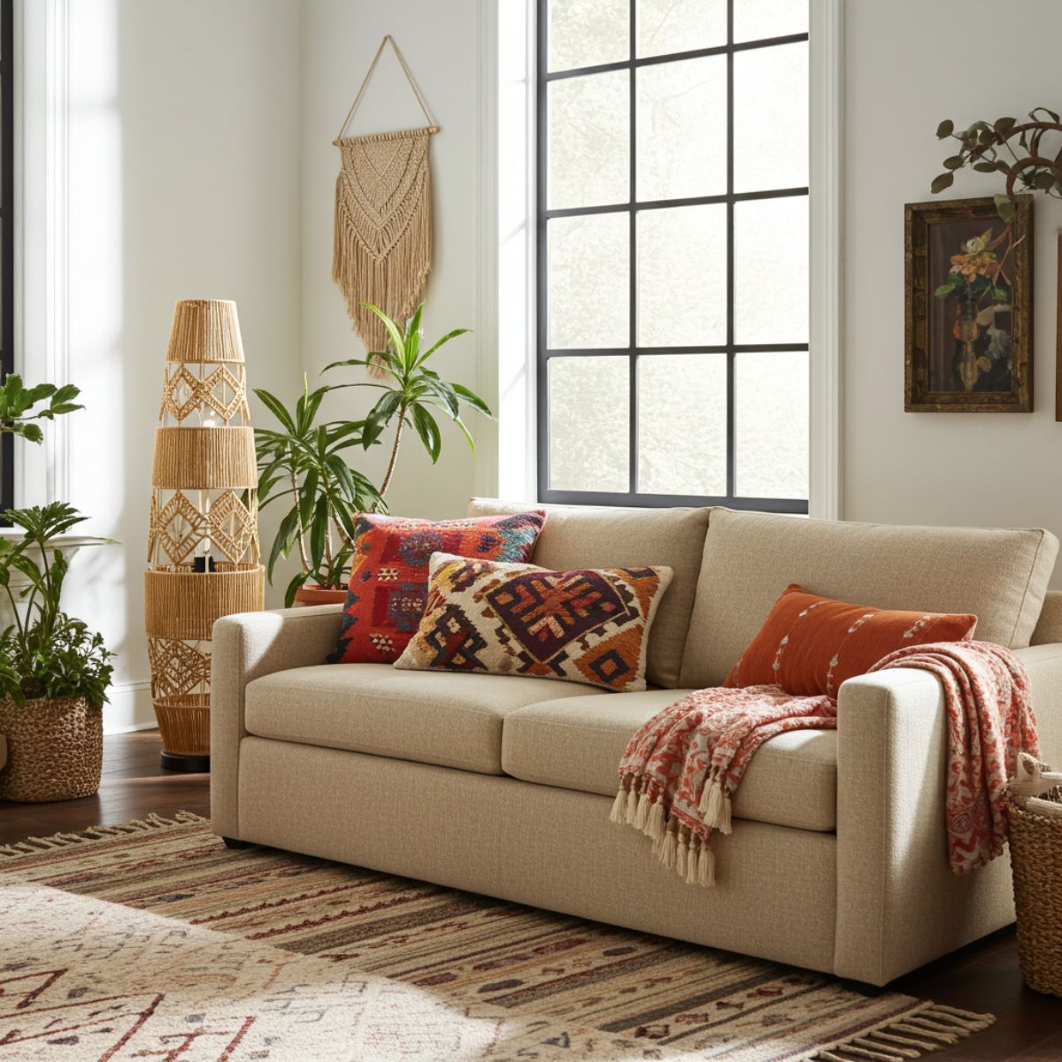 The Rattan Totem Floor Lamp: An Artisan Pillar of Light - Spencer Vibes