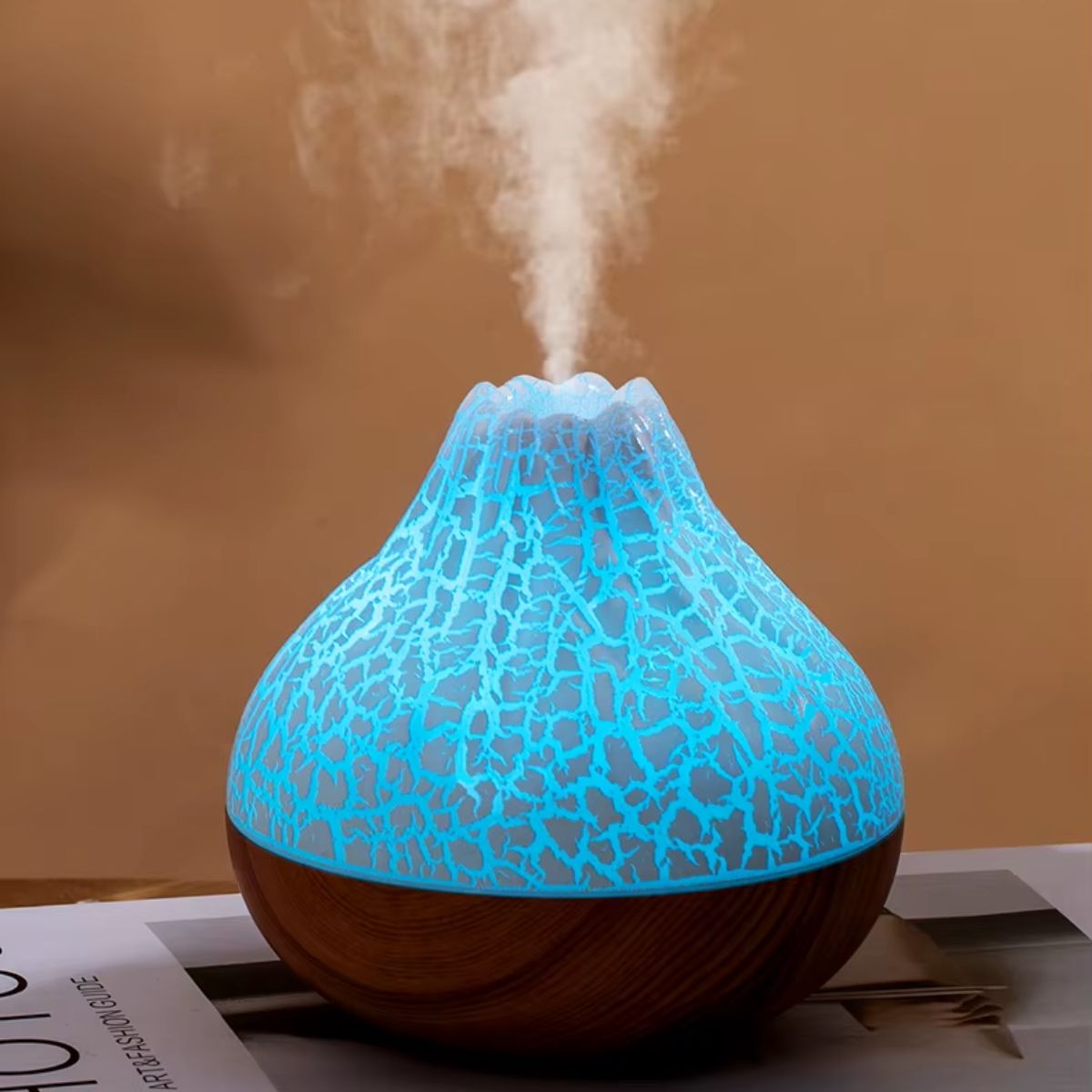 300ml Volcano Humidifier with RGB Colourful Lights - Spencer Vibes