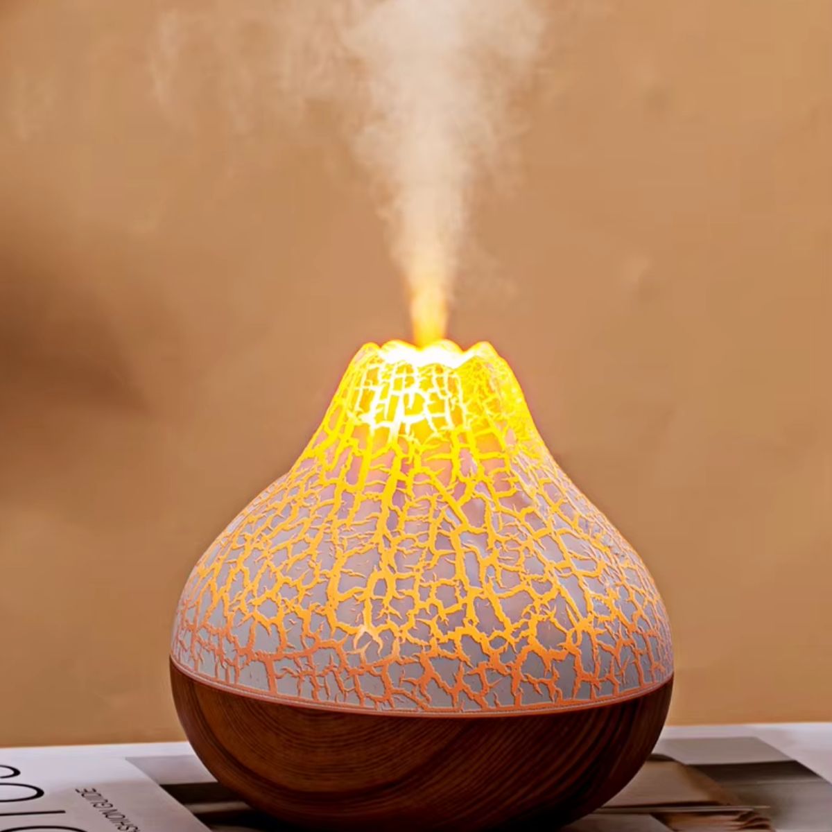 300ml Volcano Humidifier with RGB Colourful Lights - Spencer Vibes