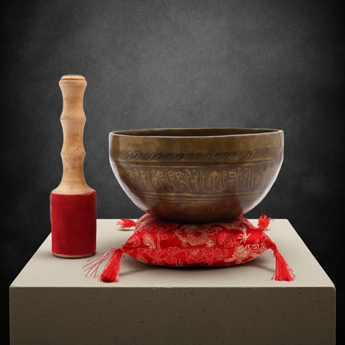 The Golden Tara Hand-Hammered Singing Bowl: 19cm of Pure, Grounded Resonance - Spencer Vibes