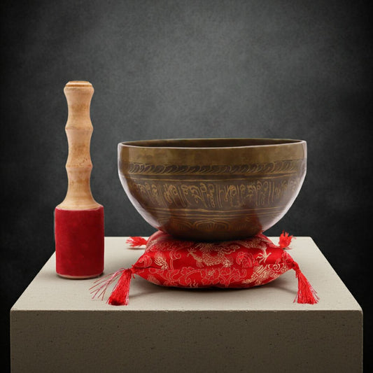 The Golden Tara Hand-Hammered Singing Bowl: 19cm of Pure, Grounded Resonance - Spencer Vibes