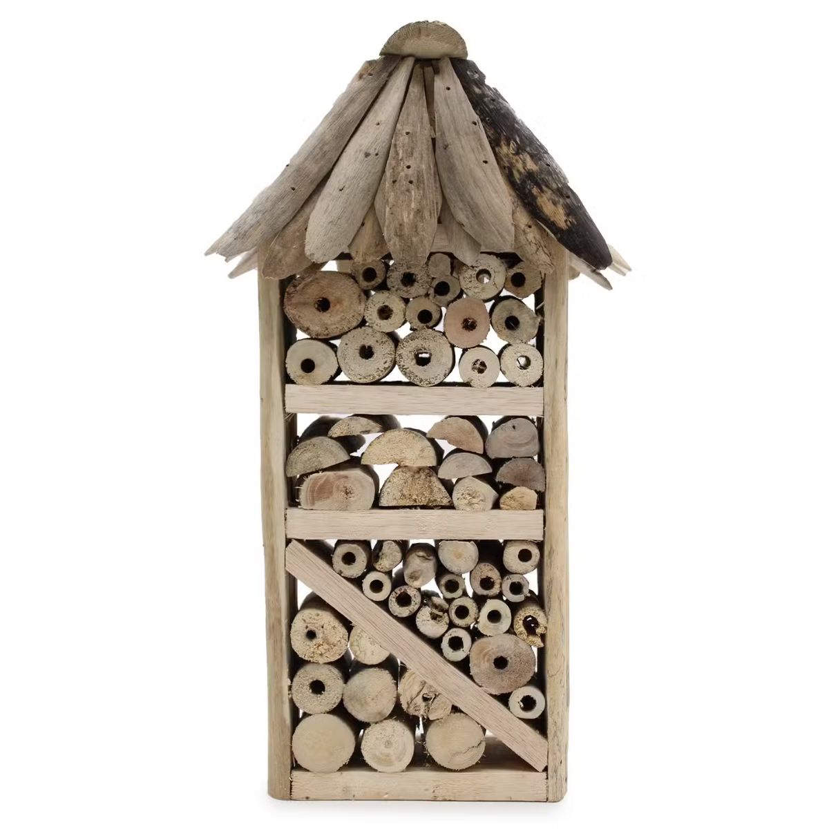 Driftwood Birdbox & Bee Insect Box | Handmade Garden House