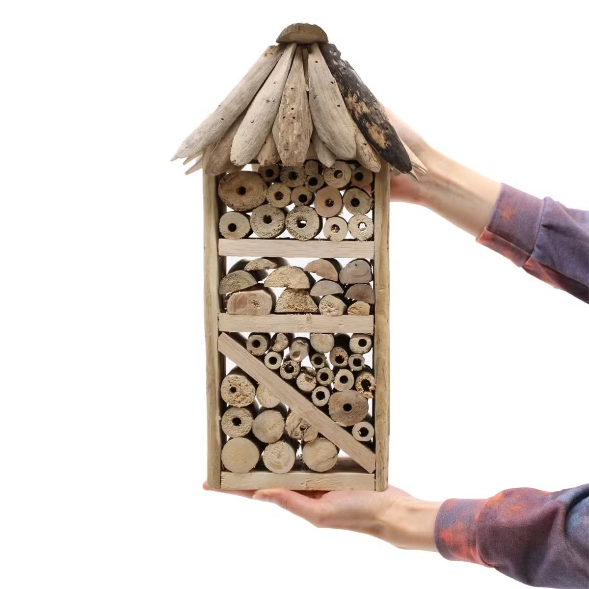 Driftwood Birdbox & Bee Insect Box | Handmade Garden House