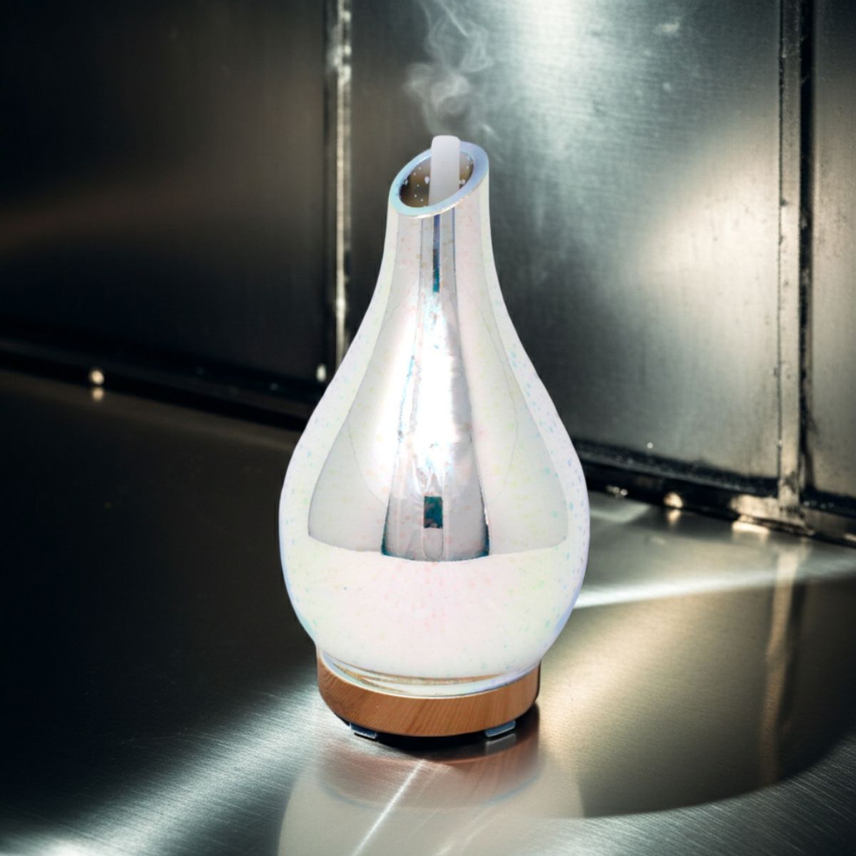 Infinity Mirror Aroma Diffuser – 3D LED Effect (USB) - Spencer Vibes