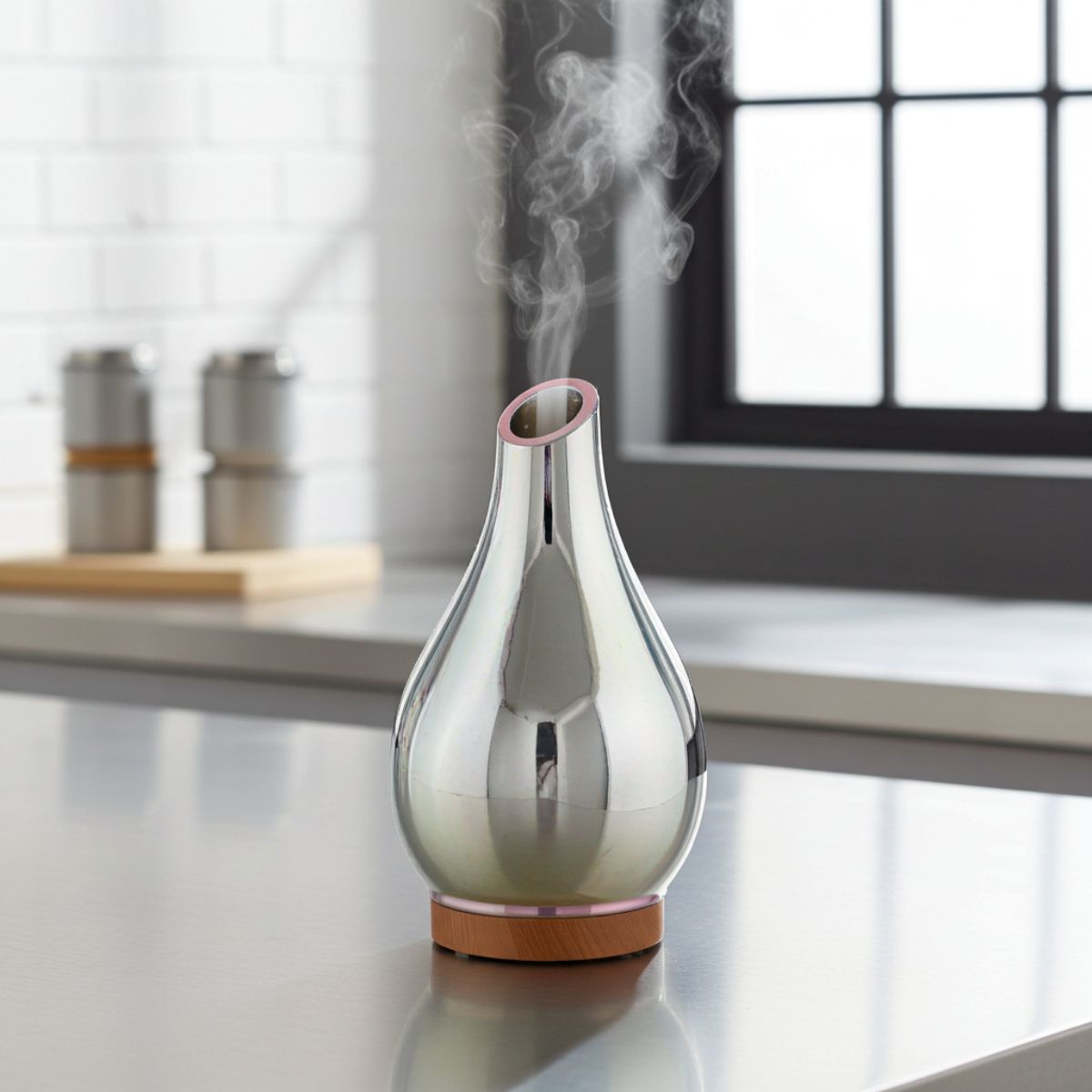 Infinity Mirror Aroma Diffuser – 3D LED Effect (USB) - Spencer Vibes