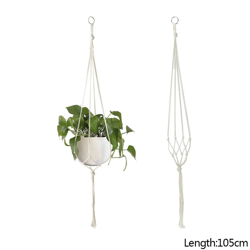 Handmade Macrame Plant Hanger Baskets - Spencer Vibes