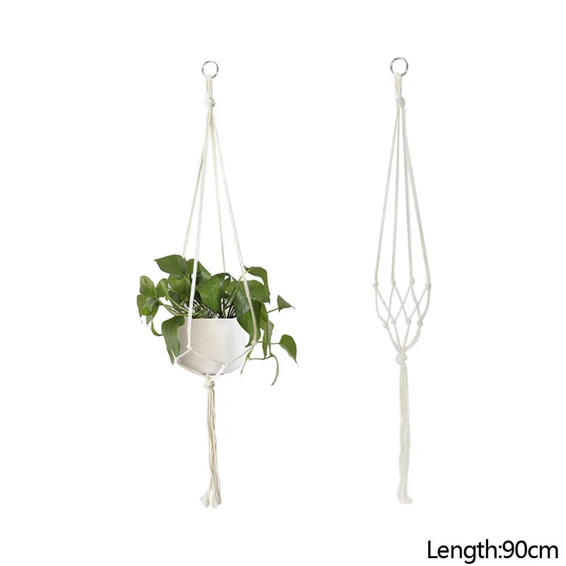 Handmade Macrame Plant Hanger Baskets - Spencer Vibes
