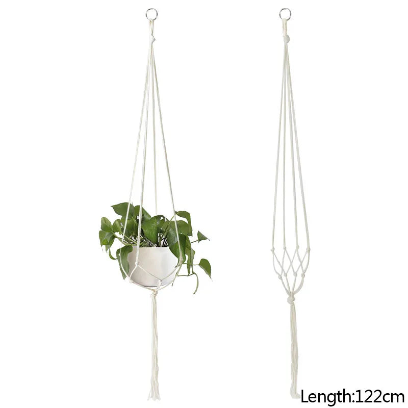 Handmade Macrame Plant Hanger Baskets - Spencer Vibes