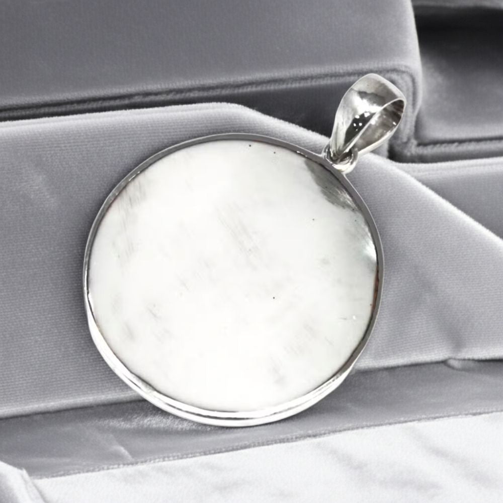 Tree of Life Silver Pendant – Mother of Pearl Inlay