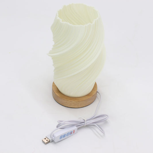 Cloud Twisted New Wave LED Lamp – Fluid Spiral Glow