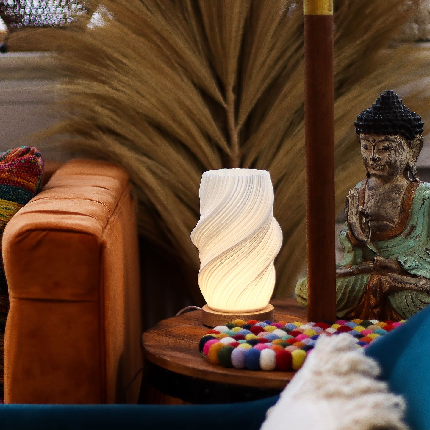 Cloud Twisted New Wave LED Lamp – Fluid Spiral Glow