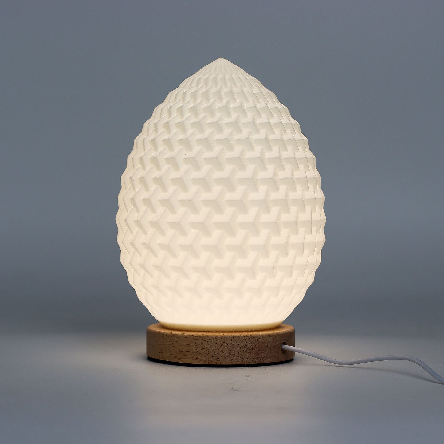 Teardrop New Wave LED Lamp – Textured Honeycomb Glow