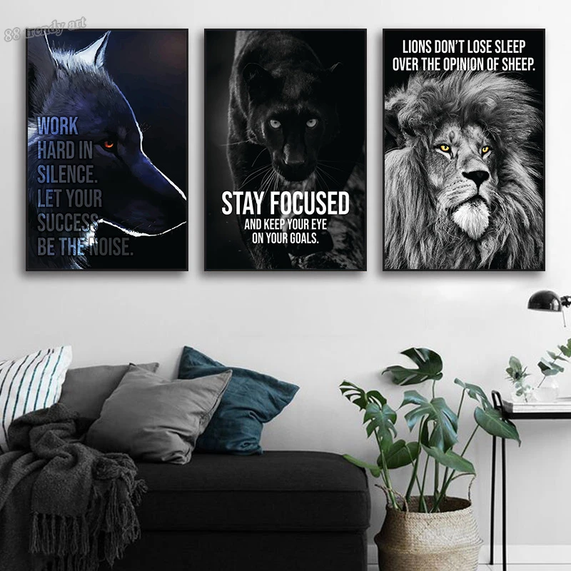 Motivational Unframed Posters- Animals - Image 9