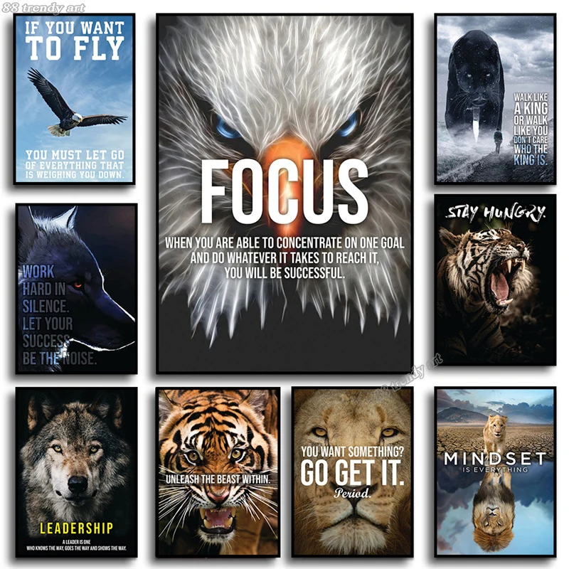 Motivational Unframed Posters- Animals - Image 7