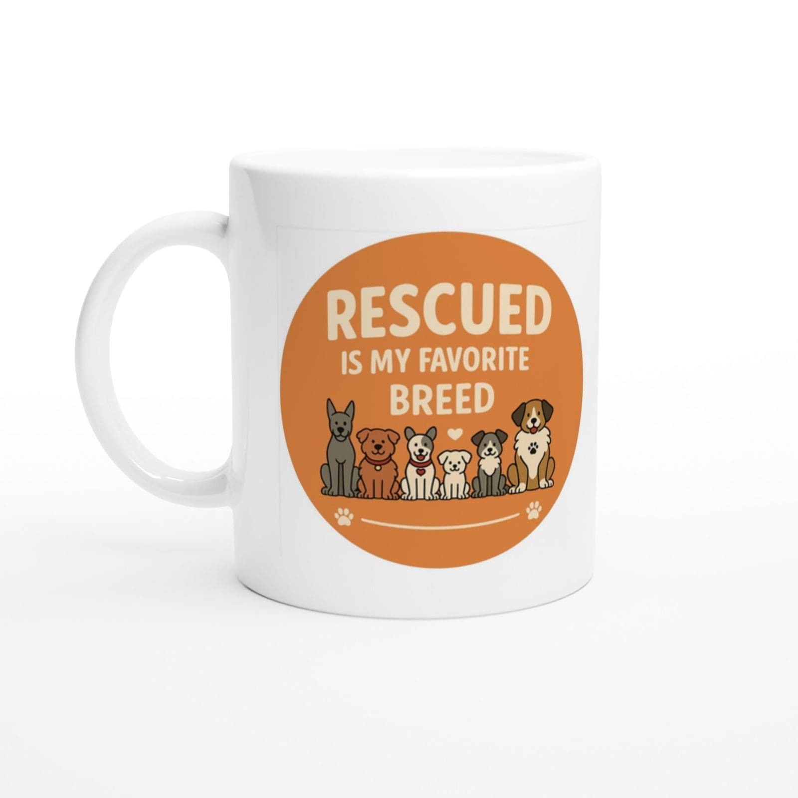 Rescued is My Favourite Breed Mug