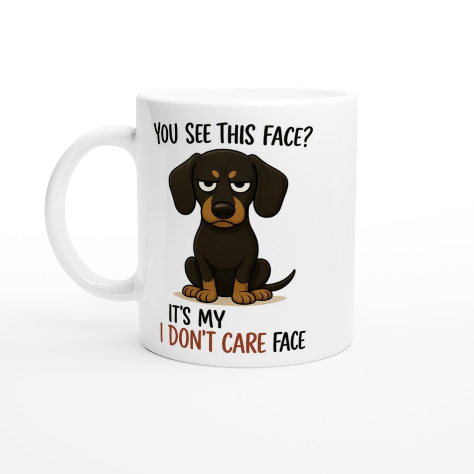 I Don’t Care Face Mug