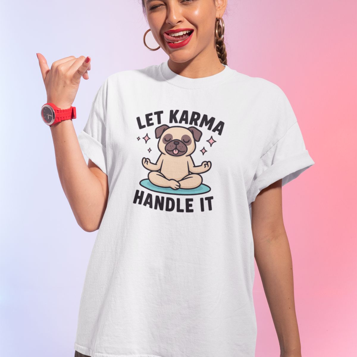 Let Karma Handle It | Pug T-Shirt