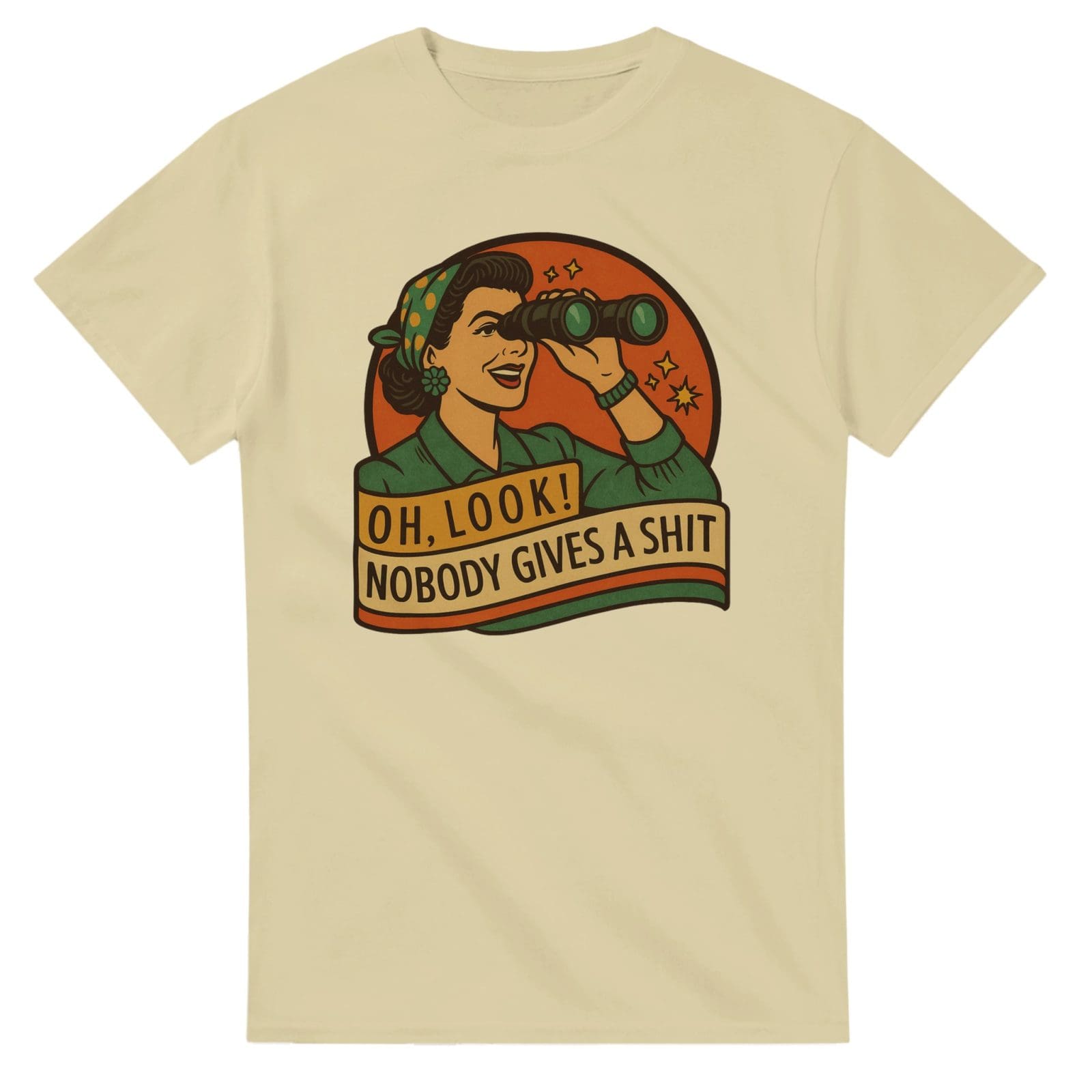 Nobody Gives a Shit T-Shirt | Retro Funny Tee by Spencer Vibes