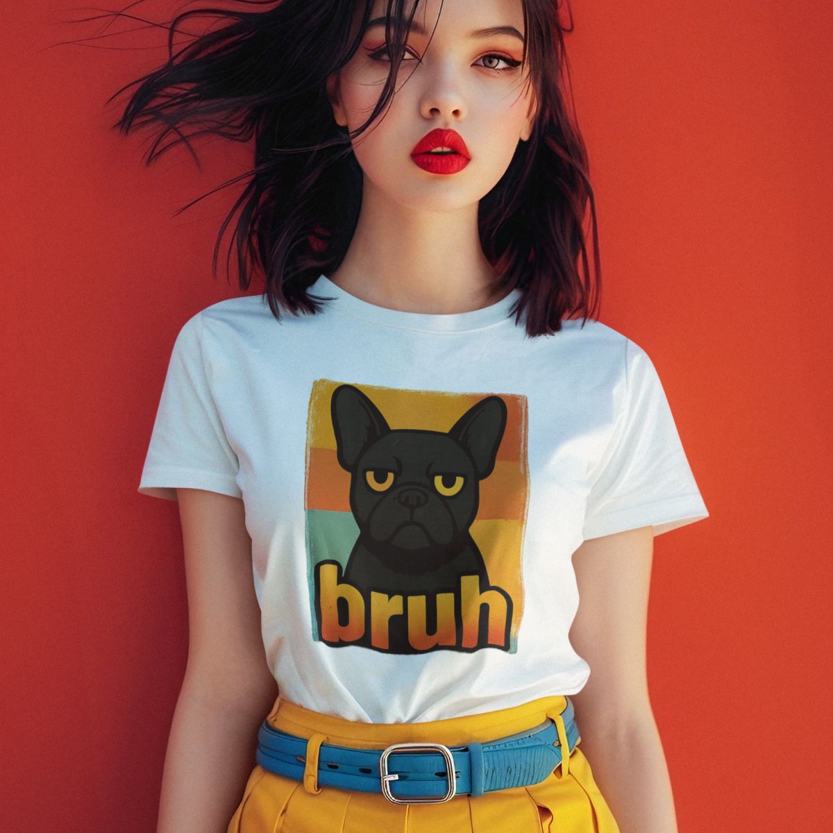 Bruh French Bulldog T-Shirt