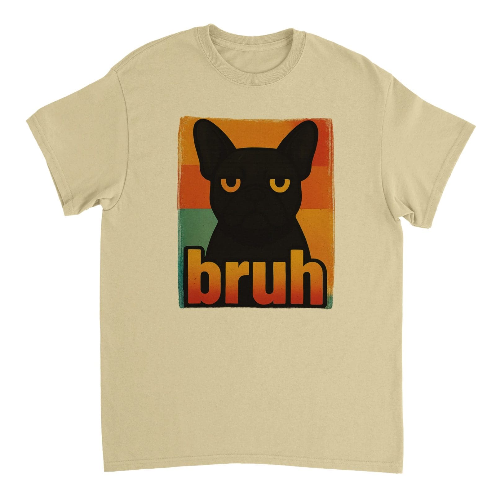 Bruh French Bulldog T-Shirt | Retro Dog Tee by Spencer Vibes