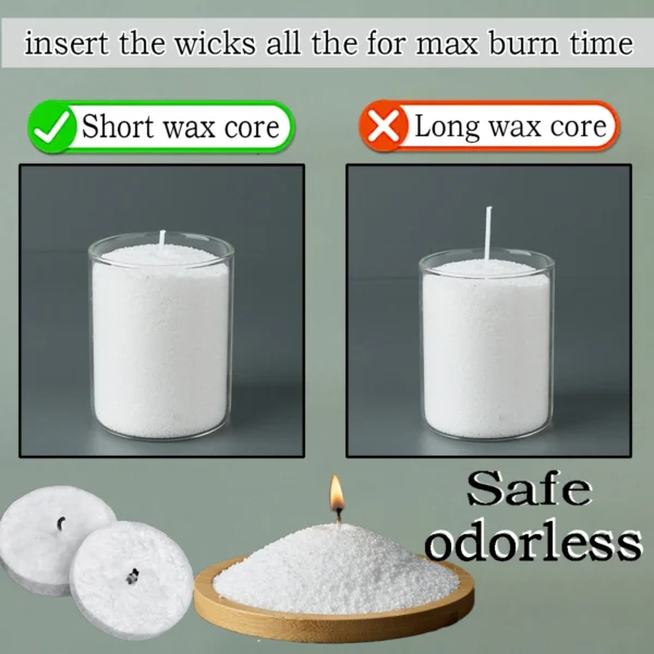 Snowflake Candle Sand 1lb | DIY Candle Making Kit - Image 3