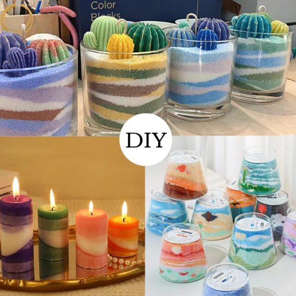 Snowflake Candle Sand 1lb | DIY Candle Making Kit - Image 5