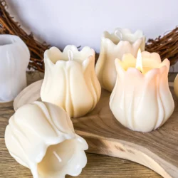 3D Tulip Flower Candle Mold