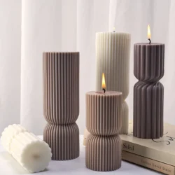 Nordic Style Cylindrical Candle Silicone Mold