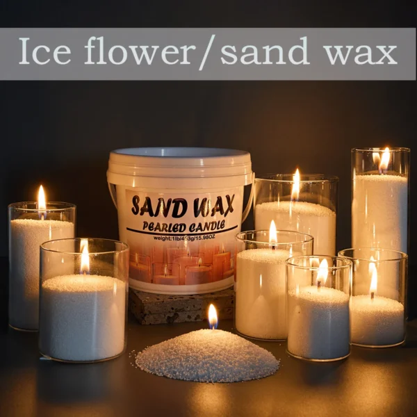 Snowflake Candle Sand 1lb | DIY Candle Making Kit - Image 2