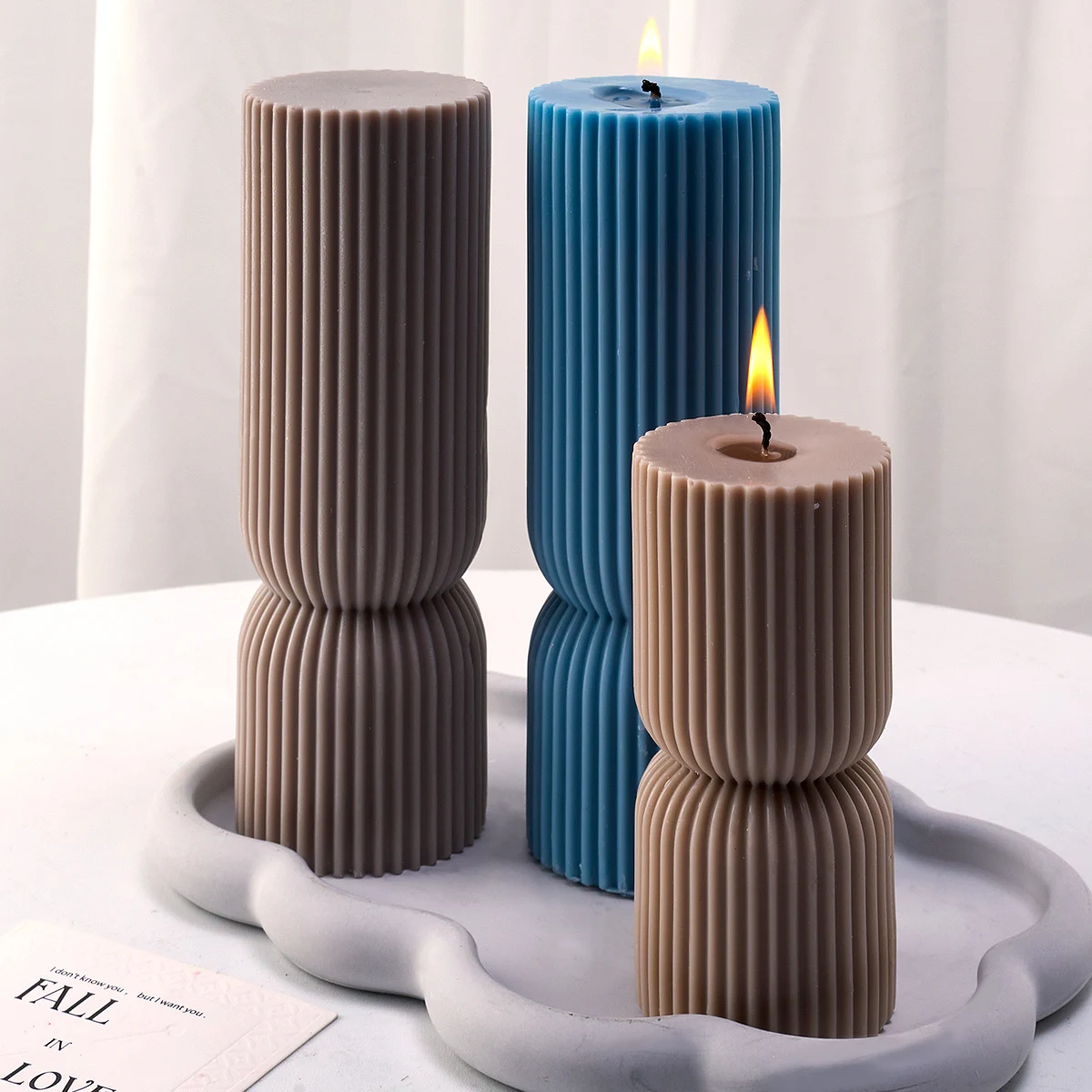 Nordic Style Cylindrical Candle Silicone Mold - Image 2