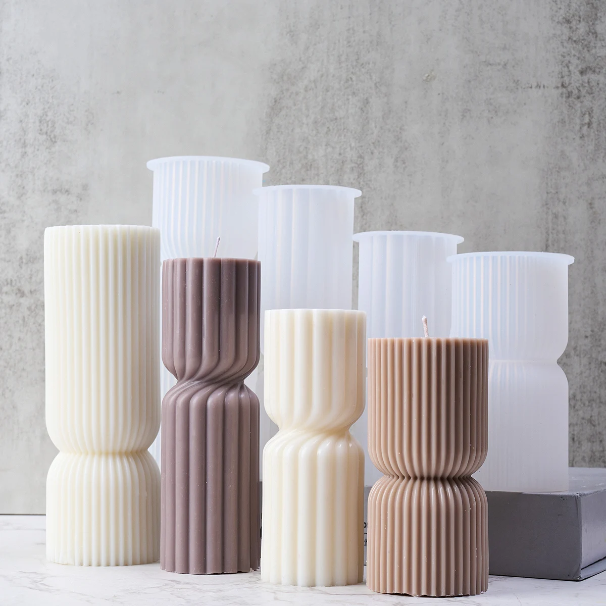 Nordic Style Cylindrical Candle Silicone Mold - Image 3