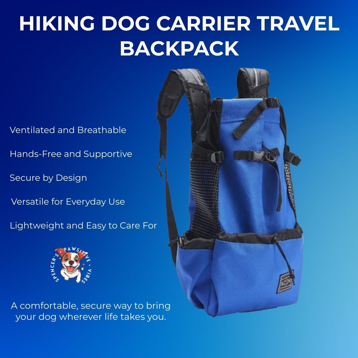 Hiking Dog Carrier Travel Backpack | Small Dog Sling & Rucksack
