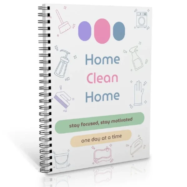 Home Clean Home Book – Weekly Cleaning Planner