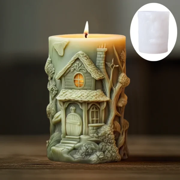 Magic House Candle Mould | 3D Silicone Fairy-Tale Candle Mould - Image 3