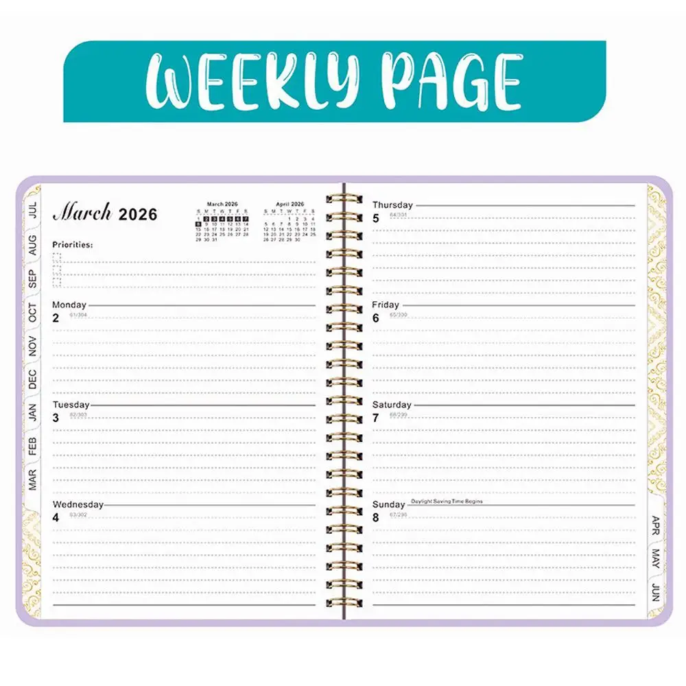 2026 Planner Notebook | A5 Daily Diary with 365 Pages & Tags - Image 3