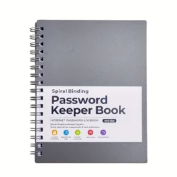 Spiral Password Keeper Book | Secure Leather Password Organiser