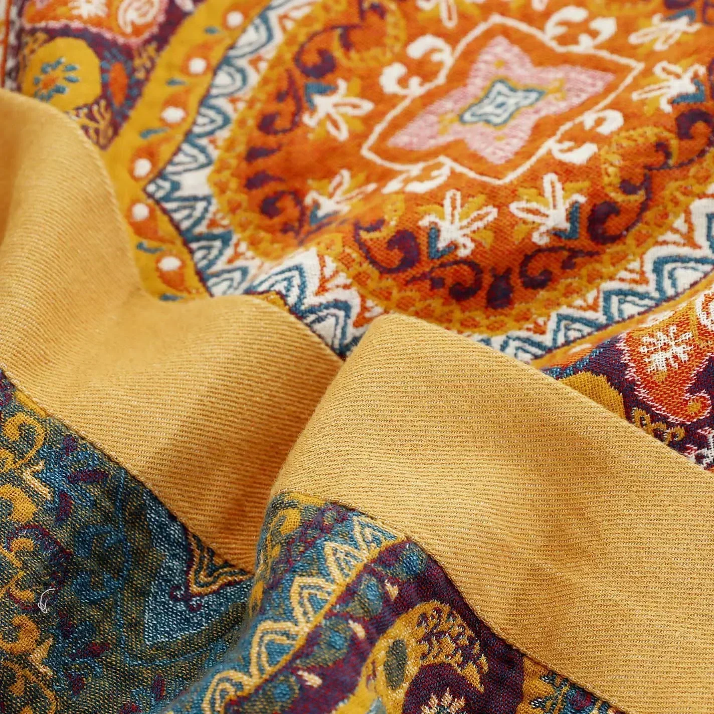 Nordic Cotton Gauze Throw Blanket | Lightweight Boho Bedspread - Image 4