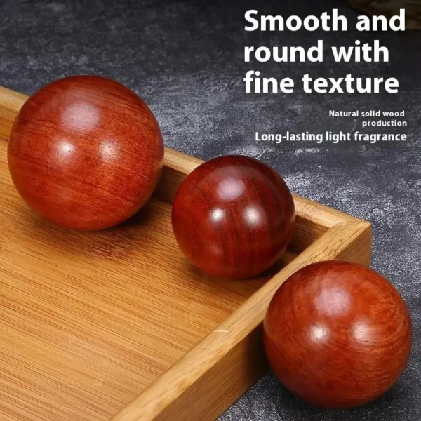 Rosewood Massage Balls | Natural Stress Relief - Image 2