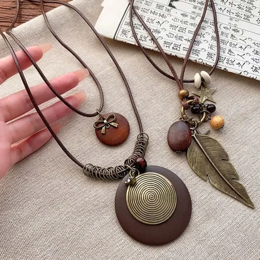 Feather Leaf Pendant Necklace Mindful Jewellery by Spencer Vibes - Image 2
