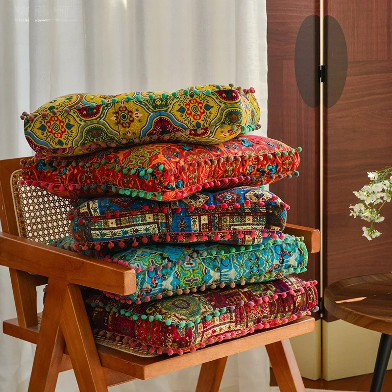 Moroccan Chair Cushion | Soft 40x40cm Meditation Pad - Image 2
