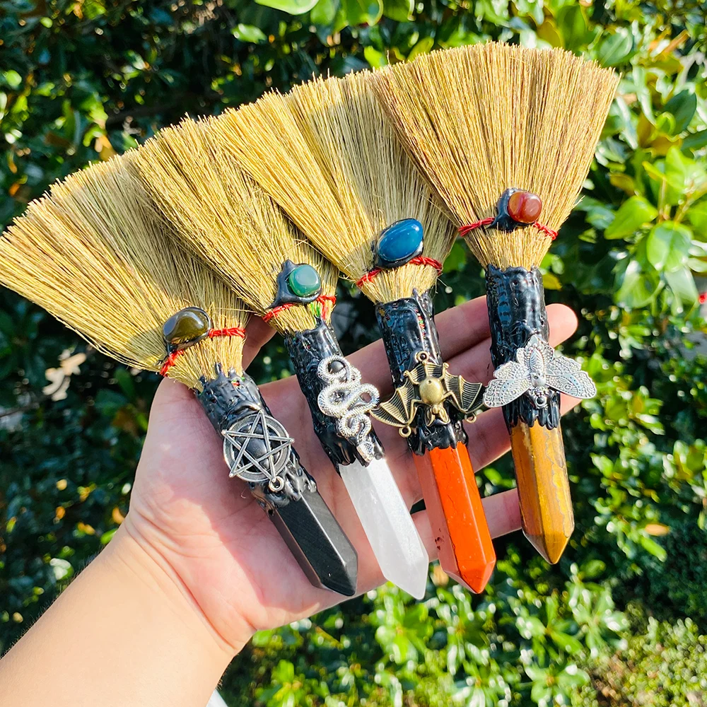 Seven Chakra Crystal Broom Quartz | Natural Gemstone Décor - Image 5