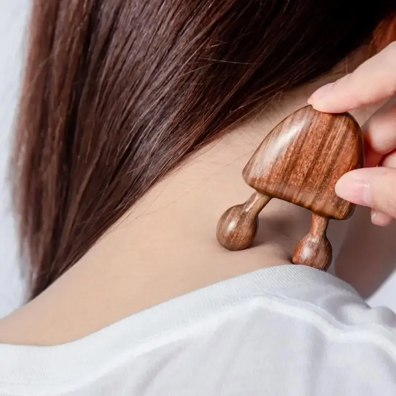 Sandalwood Facial Massager | Natural Wooden Skincare Tool - Image 3