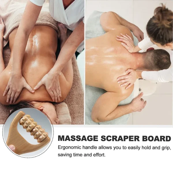 Wooden Neck Roller Massager | Natural Relaxation Massage Tool - Image 5