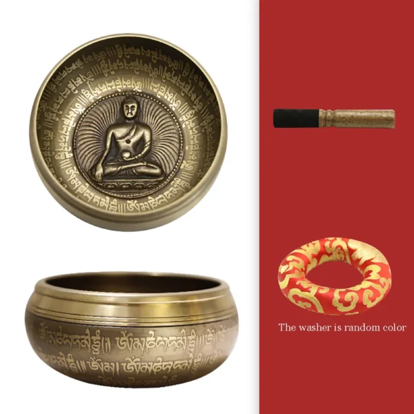 11cm Nepal Singing Bowl | Handmade Brass Meditation Bowl - Image 6