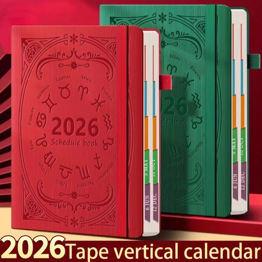 2026 Daily Planner & Calendar Journal – 8 Vibrant Colours
